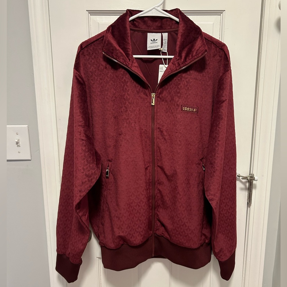 Adidas Originals Monogram Plush Velour Track Jacket - Picture 5 of 7